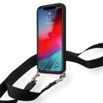 Guess GUHCP12MPUSTCRBK iPhone 12/12 Pro 6,1" black hardcase Silicone Printed Logo Strap - imagine 3