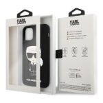 Karl Lagerfeld KLHCN61SLFKBK iPhone 11 6,1" / Xr hardcase black Silicone Iconic - imagine 8