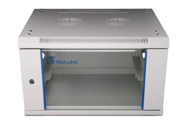 Extralink 6U 600x450 Gray | Rackmount cabinet | wall mounted - imagine 2