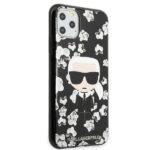 Karl Lagerfeld KLHCN65FLFBBK iPhone 11 Pro Max black Flower Ikonik Karl - imagine 5