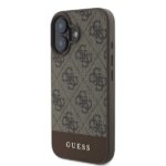 Guess GUHCP16SG4GLBR iPhone 16 6.1" brown hardcase 4G Bottom Stripe - imagine 2