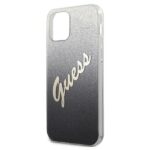 Guess GUHCP12MPCUGLSBK iPhone 12/12 Pro 6,1" black hardcase Glitter Gradient Script - imagine 6