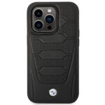 Case BMW BMHCP14X22RPSK iPhone 14 Pro Max 6.7" black Leather Seats Pattern - imagine 3