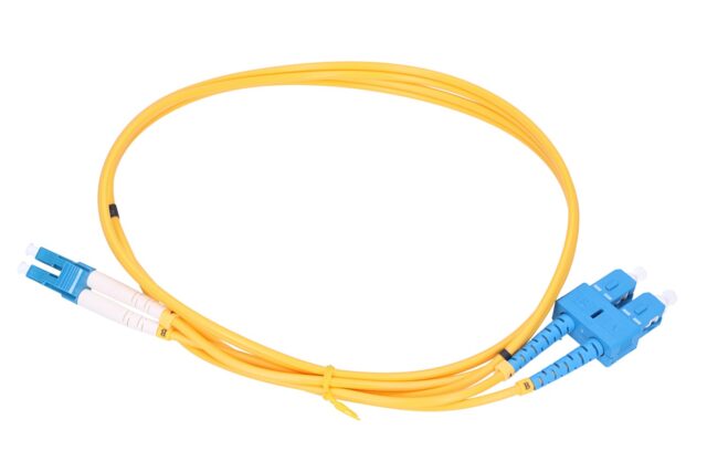 Extralink SC/UPC-LC/UPC | Patchcord | Single mode, Duplex, 3mm, 0,5m - imagine 2