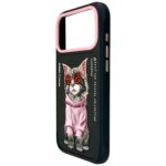 Case Nimmy Glasses Cool Cat for iPhone 17 Pro black - imagine 3