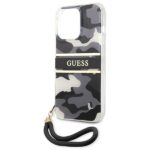 Guess GUHCP13LKCABBK iPhone 13 Pro / 13 6,1" black hardcase Camo Strap Collection - imagine 6