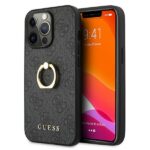 Guess GUHCP13L4GMRGR iPhone 13 Pro / 13 6,1"grey hardcase 4G with ring stand