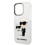 Karl Lagerfeld KLHCP14XHNKCTGT iPhone 14 Pro Max 6,7" transparent hardcase Glitter Karl&Choupette - imagine 6