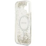 Guess Resin Bottom Glitter MagSafe case for iPhone 17 gold - imagine 7
