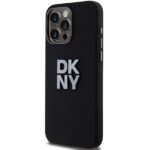 DKNY DKHCP15LSMCBSK iPhone 15 Pro 6.1" black hardcase Liquid Silicone Metal Logo - imagine 2