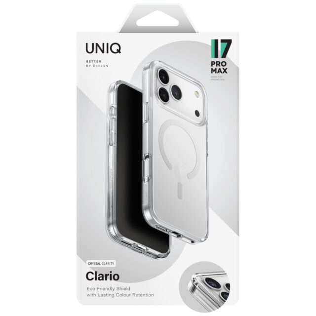 UNIQ Clario Case for iPhone 17 Pro Max Magclick Charging Transparent - imagine 6