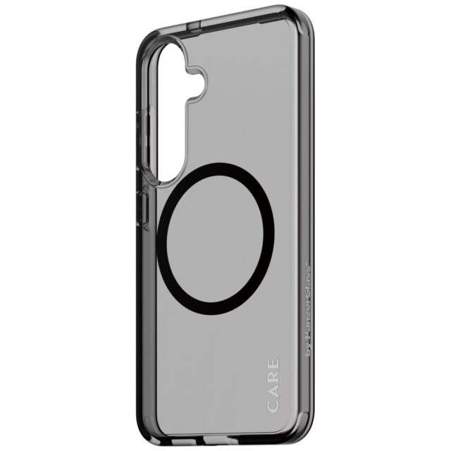 CARE by PanzerGlass Flagship Urban Combat Black QI case for Samsung Galaxy S25 smoke - imagine 3