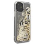 Karl Lagerfeld KLHCN61ROGO iPhone 11 6,1"/ Xr black & gold hard case Glitter - imagine 5