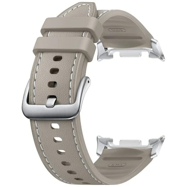 Band Samsung Hybrid for Galaxy Watch8 Classic (S/M/L) taupe - imagine 3