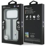 Case BMW M Perforated Stripe Logo MagSafe for iPhone 17 Pro gray - imagine 8