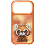 Etui Nimmy Big Eyed Pet 2.0 Raccoon do    iPhone 17 Pro pomarańczowy