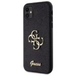 Guess GUHCN61HG4SGK iPhone 11 / Xr 6.1" black hardcase Glitter Script Big 4G - imagine 2