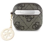 Case Guess 4G Strass Charm for AirPods 4 brown - imagine 2