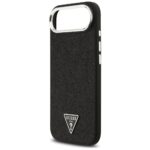 Case Guess Glitter Triangle Logo MagSafe for iPhone Air black - imagine 6