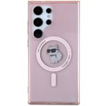 Karl Lagerfeld KLHMS24LHFCCNOP S24 Ultra S928 pink hardcase IML Choupette MagSafe - imagine 3