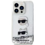 Karl Lagerfeld KLHCP14XLDHKCNS iPhone 14 Pro Max 6.7" silver hardcase Liquid Glitter Karl & C - imagine 3