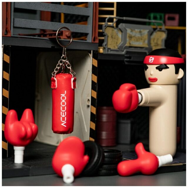 Mini massage gun 4smarts ACECOOL KungFu Boxer beige - imagine 10