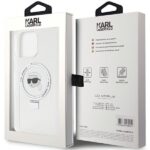 Karl Lagerfeld KLHMP15LHMRSKHH iPhone 15 Pro 6.1" white hardcase Ring Stand Karl Head MagSafe - imagine 8