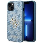Guess GUHCP14M4GMGBL iPhone 14 Plus/ 15 Plus 6.7" blue hardcase 4G Big Metal Logo