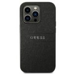 Guess GUHCP14XPSASBBK iPhone 14 Pro Max 6,7" black Saffiano Strap - imagine 3