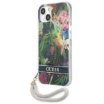 Guess GUHCP13SHFLSB iPhone 13 mini 5,4" blue hardcase Flower Strap - imagine 2