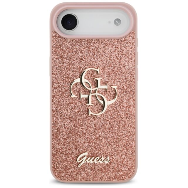 Case Guess Fixed Glitter Big 4G for iPhone Air pink - imagine 3