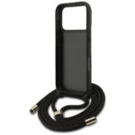 Case Guess 4G Big Logo Cord Stap         Crossbody for iPhone 17 Pro black - imagine 6