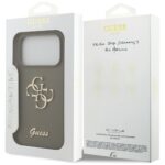 Guess Silicone Big 4G Script Case for iPhone 17 Pro Brown - imagine 8