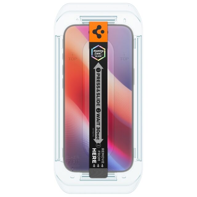 Spigen Glas.TR "EZ FIT" tempered glass for iPhone Air 2pcs clear - imagine 4