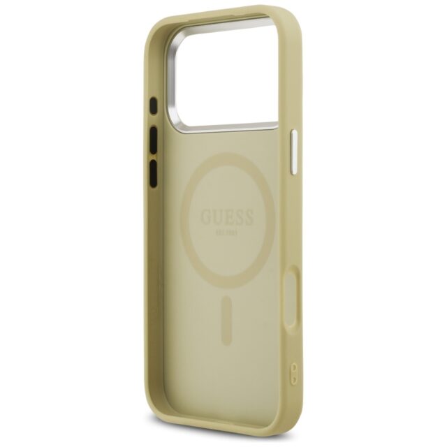 Guess Glitter Triangle Logo MagSafe case for iPhone 17 Pro Max gold - imagine 7