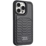 Audi Synthetic Leather MagSafe iPhone 13 Pro Max 6.7" black hardcase AU-TPUPCMIP13PM-GT/D3-BK - imagine 2