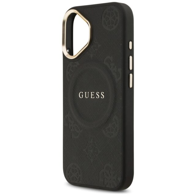 Case Guess Peony Hot Stamp MagSafe for iPhone 17 black - imagine 6
