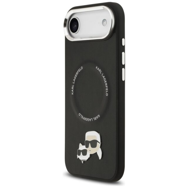 Karl Lagerfeld Karl & Choupette Pins MagSafe Case for iPhone Air Black - imagine 2