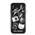 Karl Lagerfeld KLHCPXPIN iPhone X/Xs hardcase black Pins - imagine 3