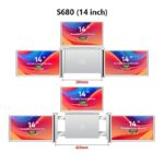 Portable Laptop Monitors Extralink Smart Life S680 14", 3 Monitors, IPS, 1080p Full HD - imagine 4