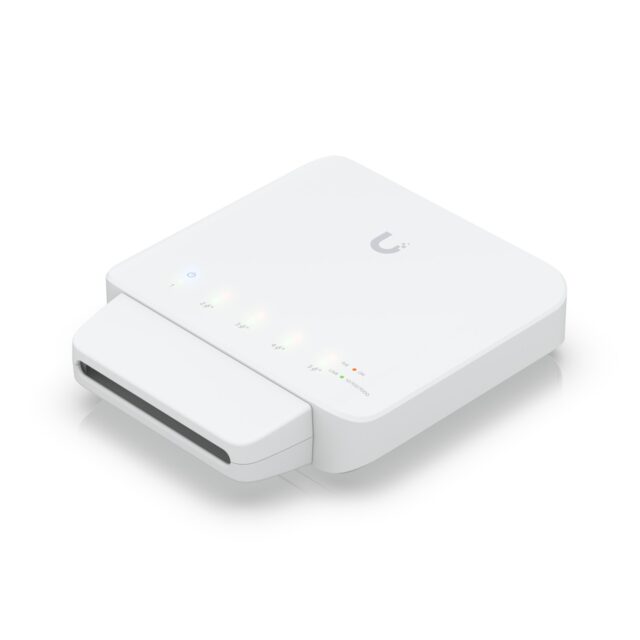 Ubiquiti USW-FLEX | Switch | UniFi, 5x RJ45 1000Mb/s, 1x PoE In, 4x PoE Out, 46W - imagine 8