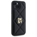 DKNY DKHCP15MPQDSLK iPhone 15 Plus 6.7" black Quilted Stack Logo - imagine 4