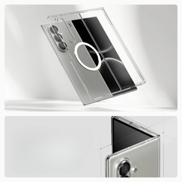 Case Spigen AirSkin Mag MagSafe for Samsung Galaxy Z Fold7 transparent - imagine 7