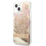 Guess GUHCP13SLFLSD iPhone 13 mini 5,4" gold hardcase Paisley Liquid Glitter - imagine 2