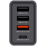 Verbatim 30W Wall Charger 3xUSB-A/USB-C PD 3.0 CHR-30EU2 black 49700 - imagine 2