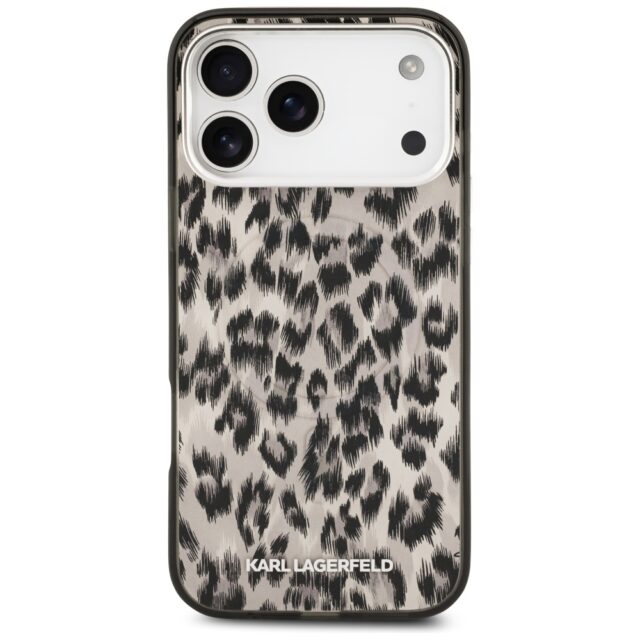 Karl Lagerfeld IML Leopard Pattern MagSafe Case for iPhone 17 Pro Max Brown - imagine 3