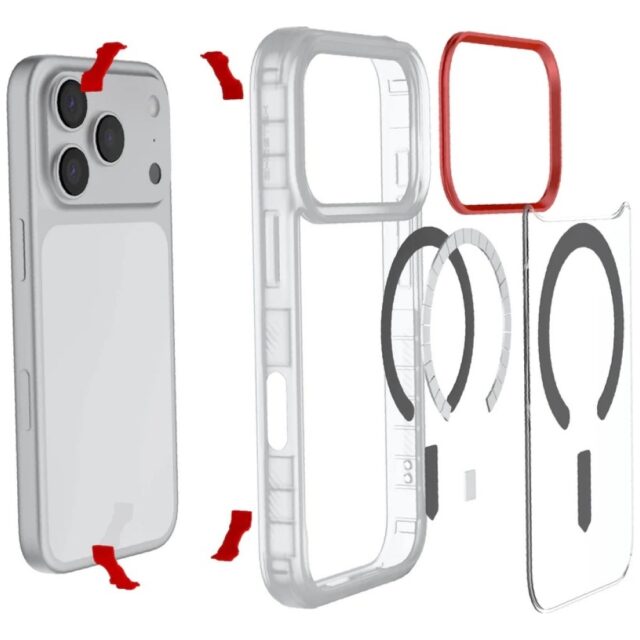 Etui Ghostek Covert MagSafe do iPhone 17  Pro przezroczysty - imagine 5