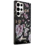 Guess GUHCS23LHCFWSK S23 Ultra S918 black hardcase Flower Collection - imagine 4