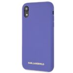 Karl Lagerfeld KLHCI61SLVOG iPhone  Xr hardcase violet Silicone - imagine 2