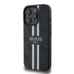 Guess GUHMP16LP4RPSK iPhone 16 Pro 6.3" black hardcase 4G Printed Stripes MagSafe - imagine 2